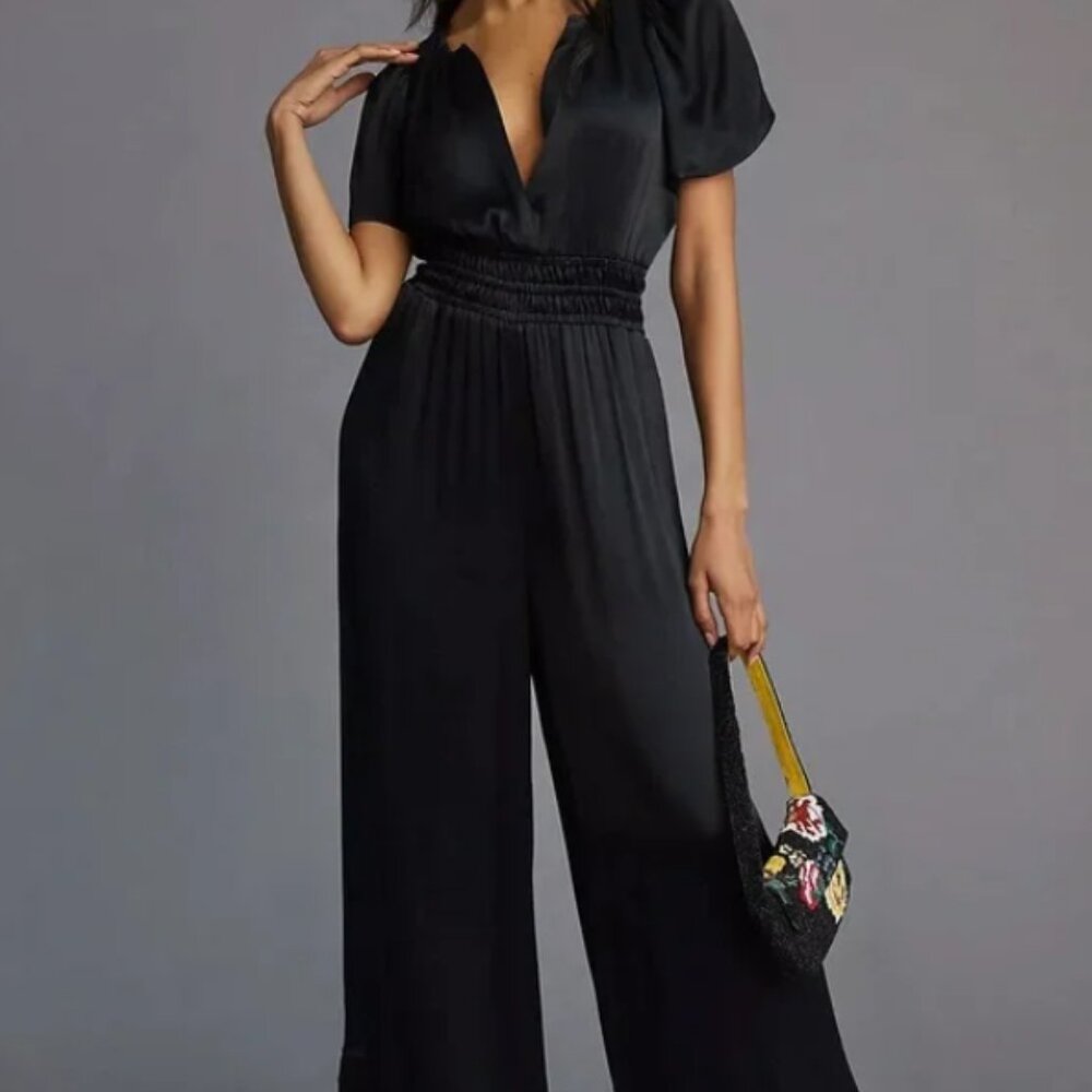 Anthropologie The Somerset Black Jumpsuit size Small - Picture 4 of 15